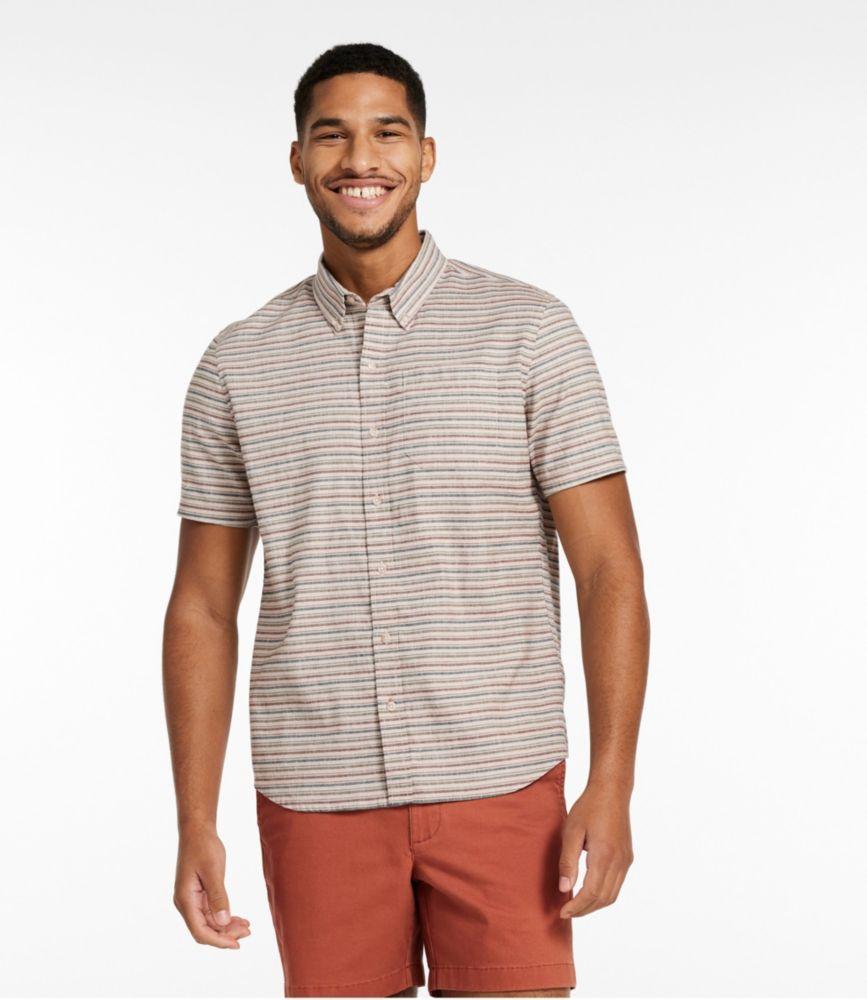 
                            
                                
                                    
                                
                            Men's Stonecoast Hemp Shirt, Short-Sleeve, Slightly Fitted Untucked Fit, Stripe
                         Product Image