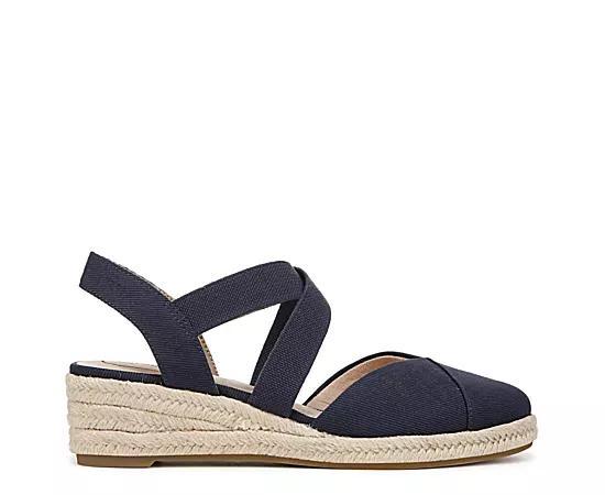LifeStride Kimball Women's Espadrille Wedges, Size: 8 Wide, Lux Blue Product Image