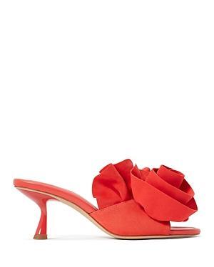 kate spade new york Womens Flourish Slip On Embellished High Heel Sandals Product Image