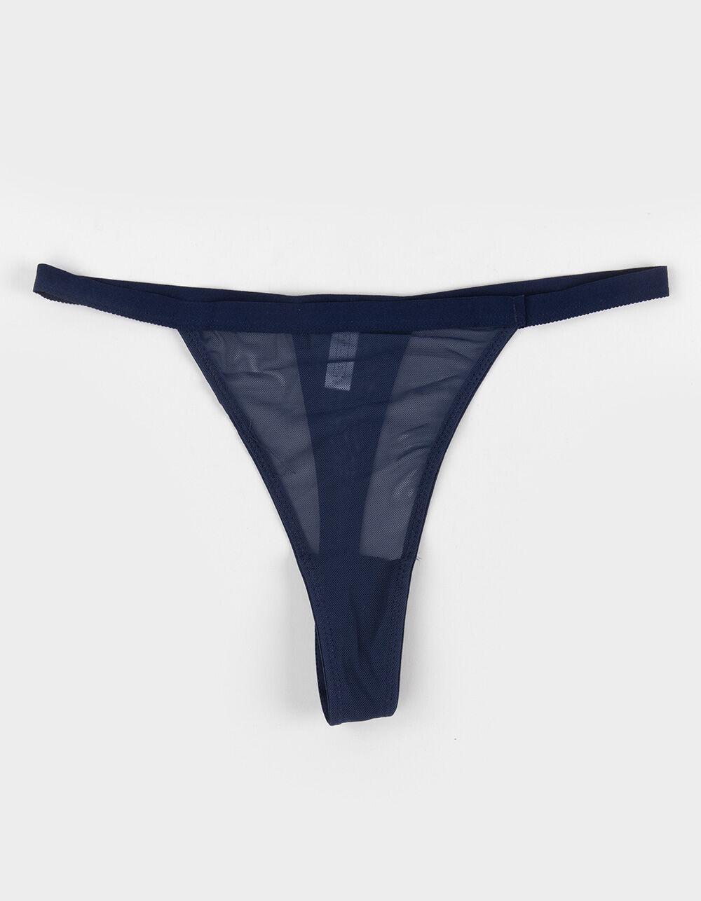 FULL TILT Mesh Thong - CRANBERRY Product Image