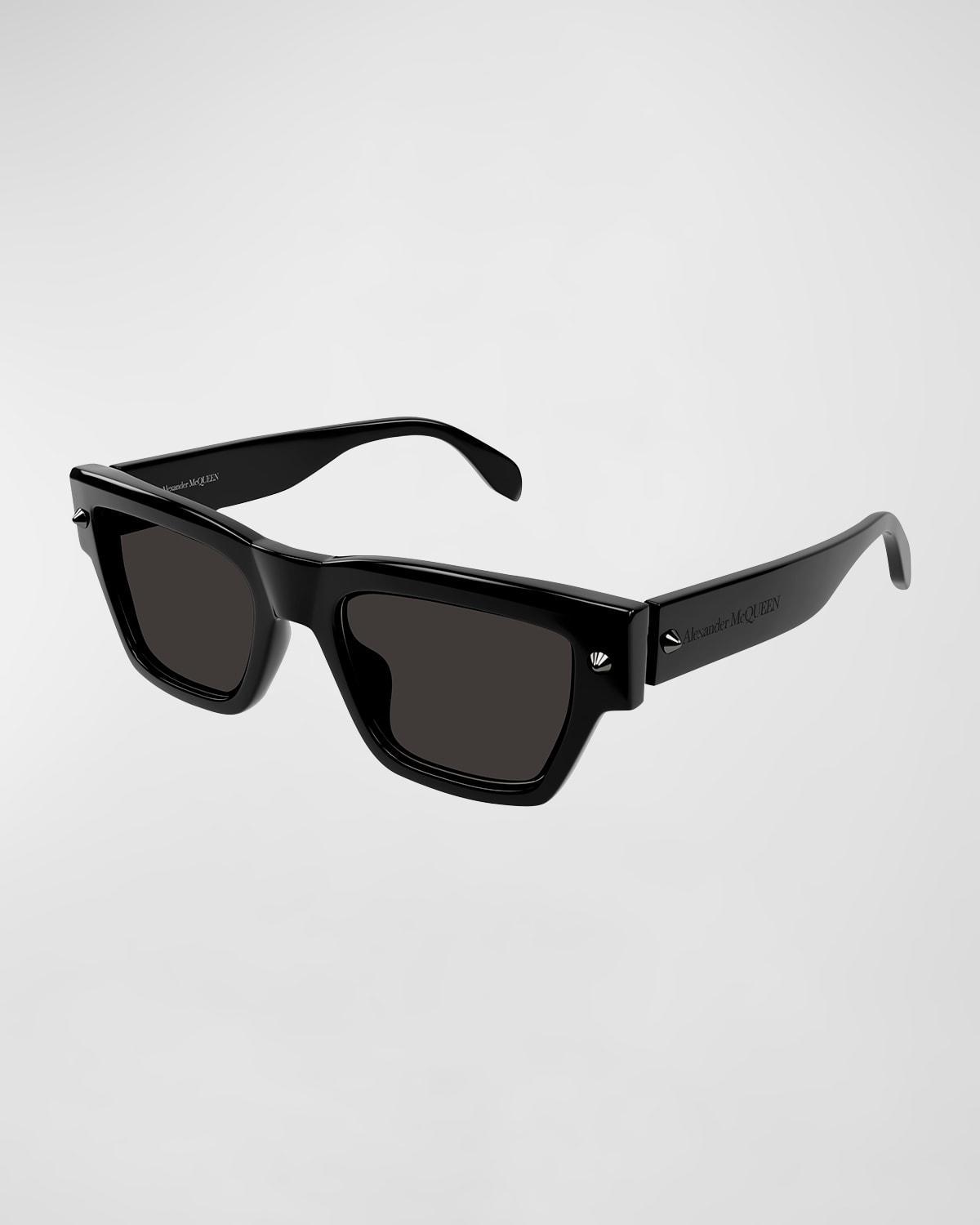Mens Spike Studs 53MM Square Acetate Sunglasses Product Image