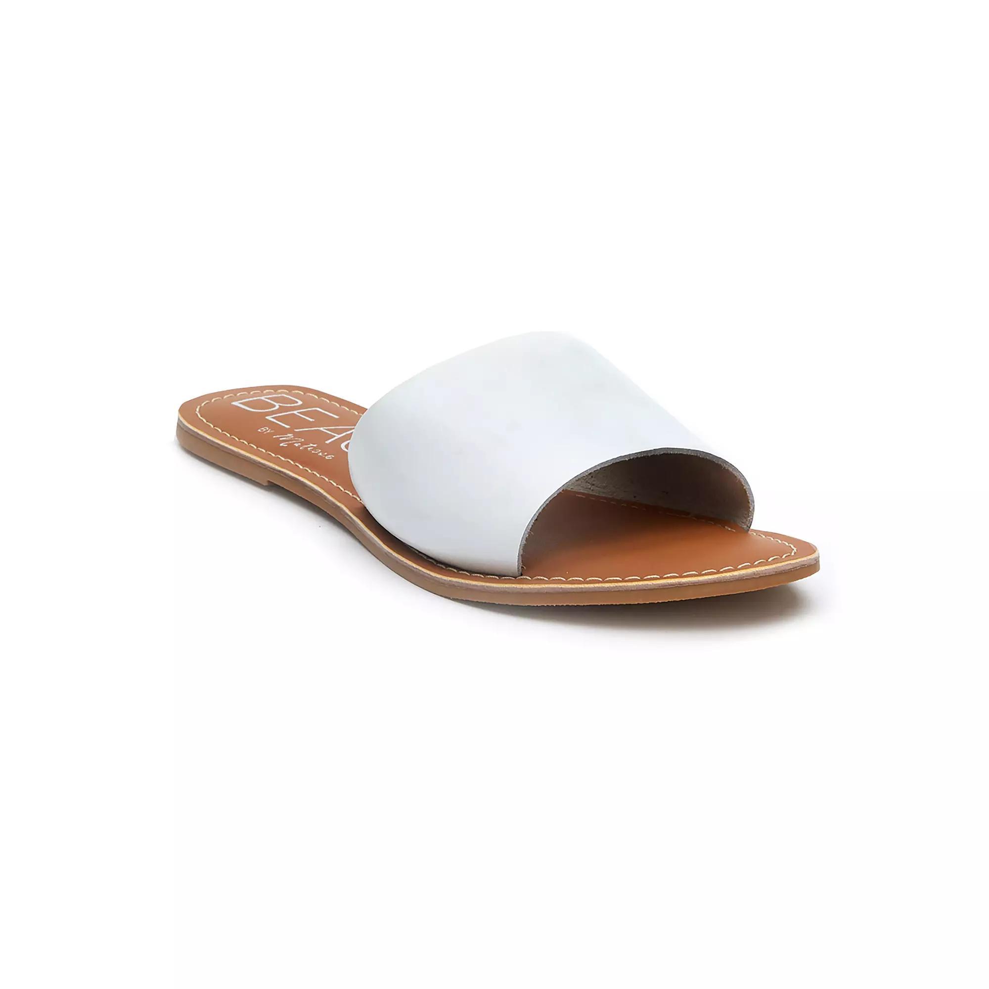 Beach by Matisse Cabana Women's Leather Slide Sandals, Size: 5, White Product Image