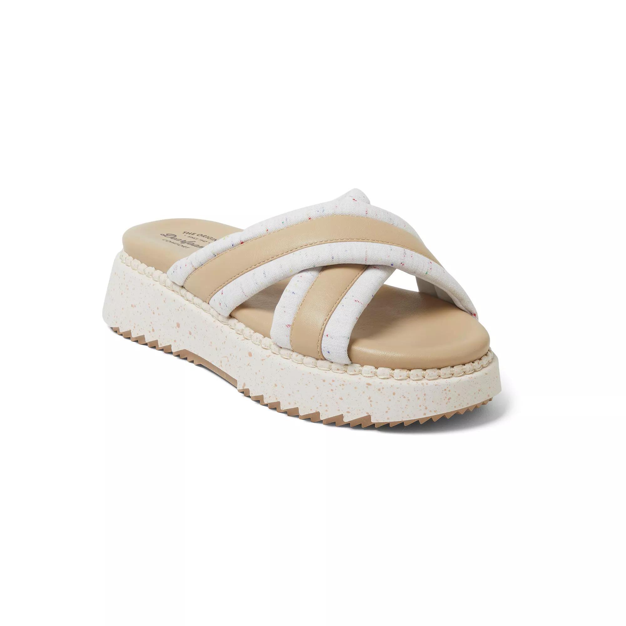 Original Comfort by Dearfoams Daisy Women's Platform Sandals, Size: 11, Ivory Product Image