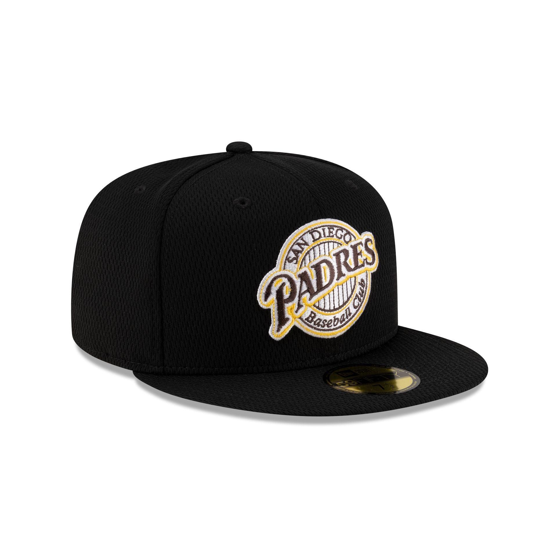 San Diego Padres 2025 Clubhouse Alt Black 59FIFTY Fitted Hat Male Product Image
