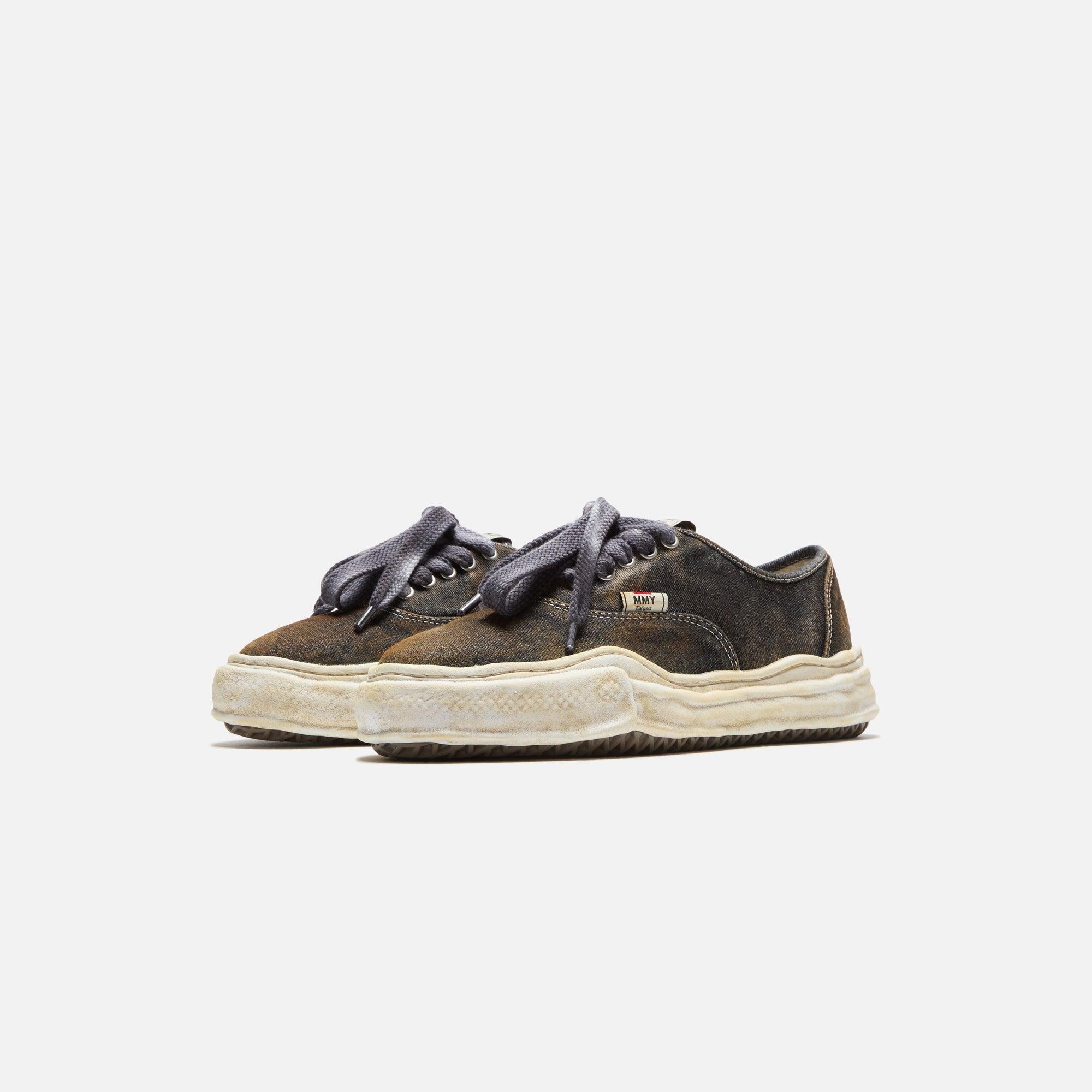 Mihara Yasuhiro Baker Original Sole Washed Denim Low-Top Sneaker - Black Male Product Image