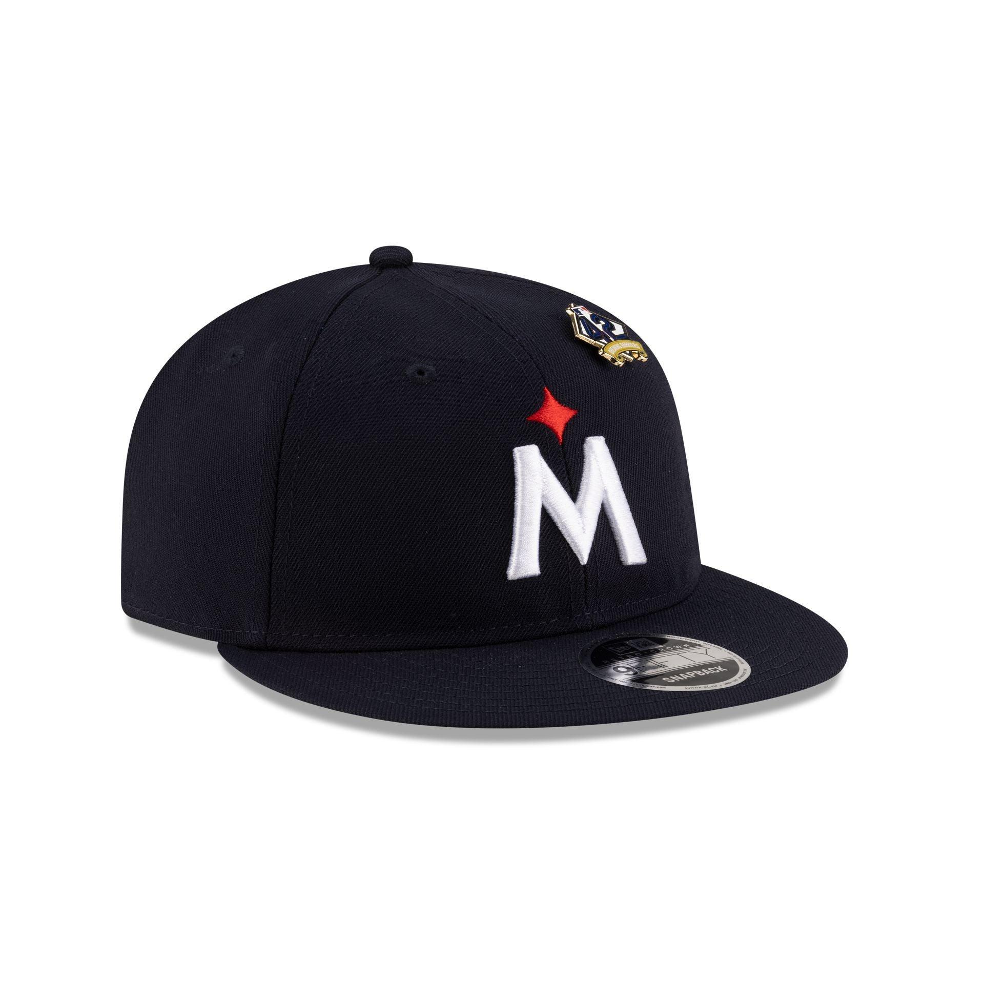 New York Mets Jackie Robinson Day 2025 Retro Crown 9FIFTY Snapback Hat Male Product Image