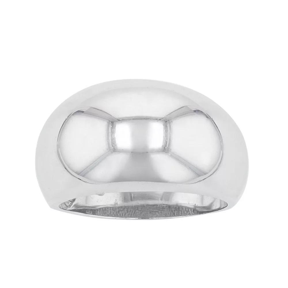 Traditions Jewelry Company Sterling Silver Faceted Dome Ring, Women's, Size: 7 Product Image