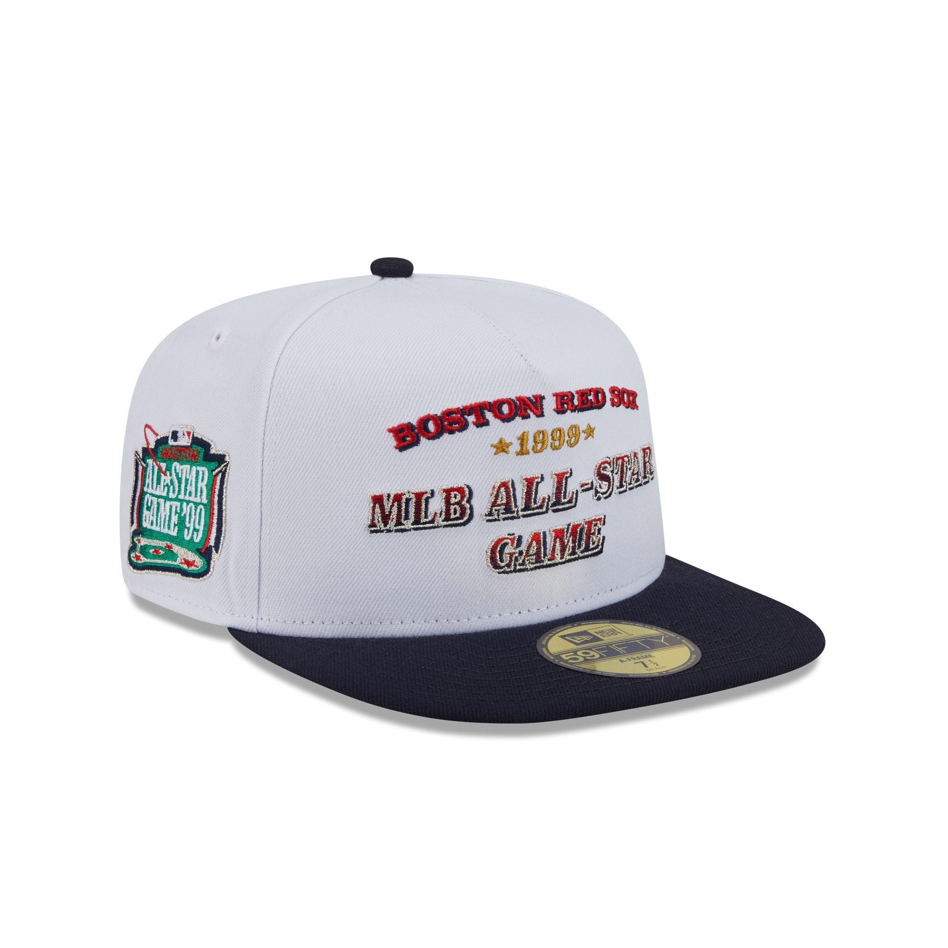 Boston Red Sox Summer Derby White 59FIFTY A-Frame Fitted Hat Male Product Image