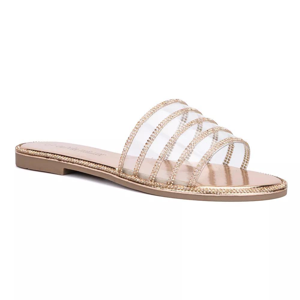 Olivia Miller Nadia Sparkle Womens Slide Sandals Product Image