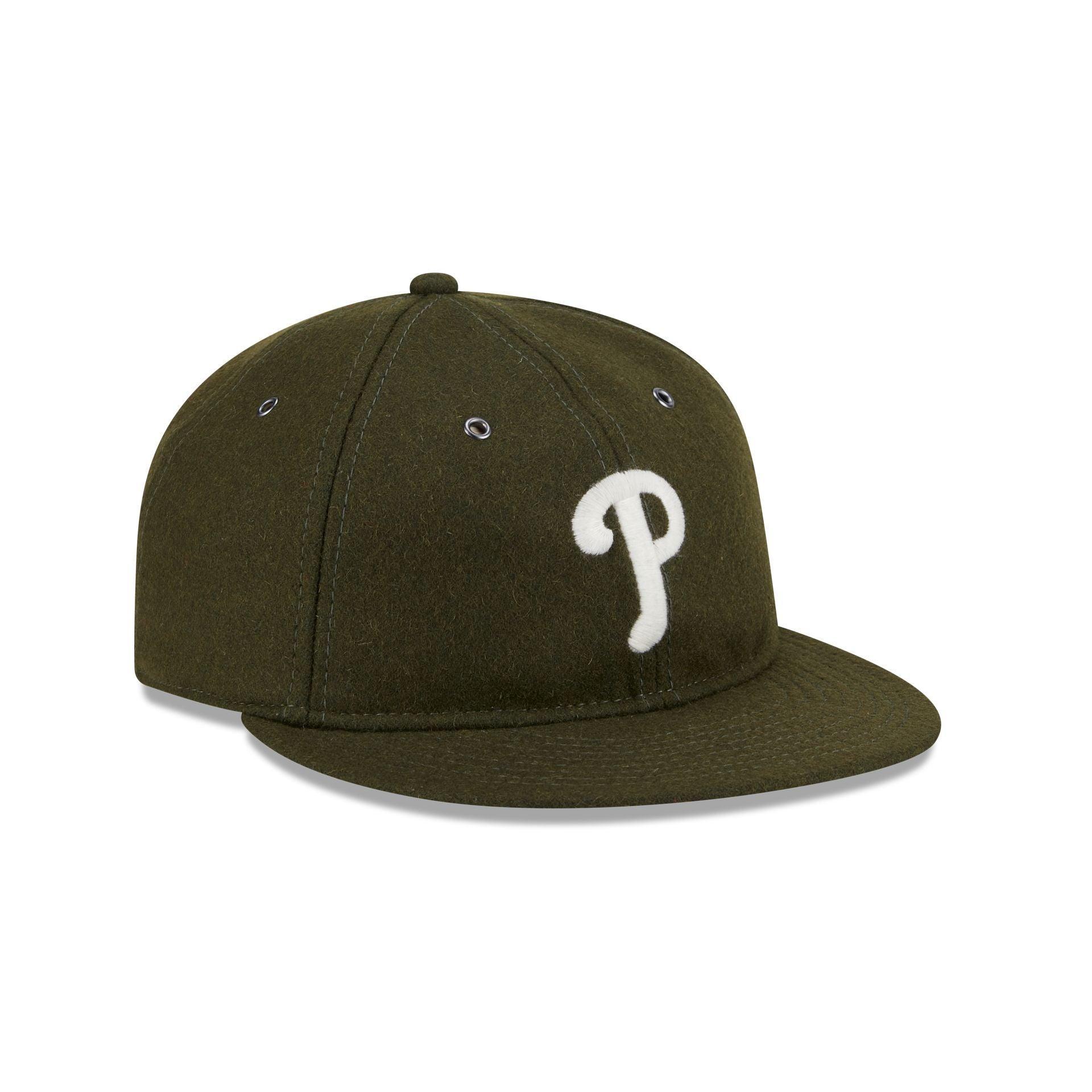 Philadelphia Phillies New Olive Wool Retro Crown 59FIFTY Fitted Hat Male Product Image