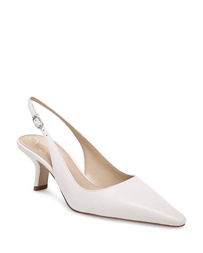 Womens Bianka Leather Slingback Pumps Product Image