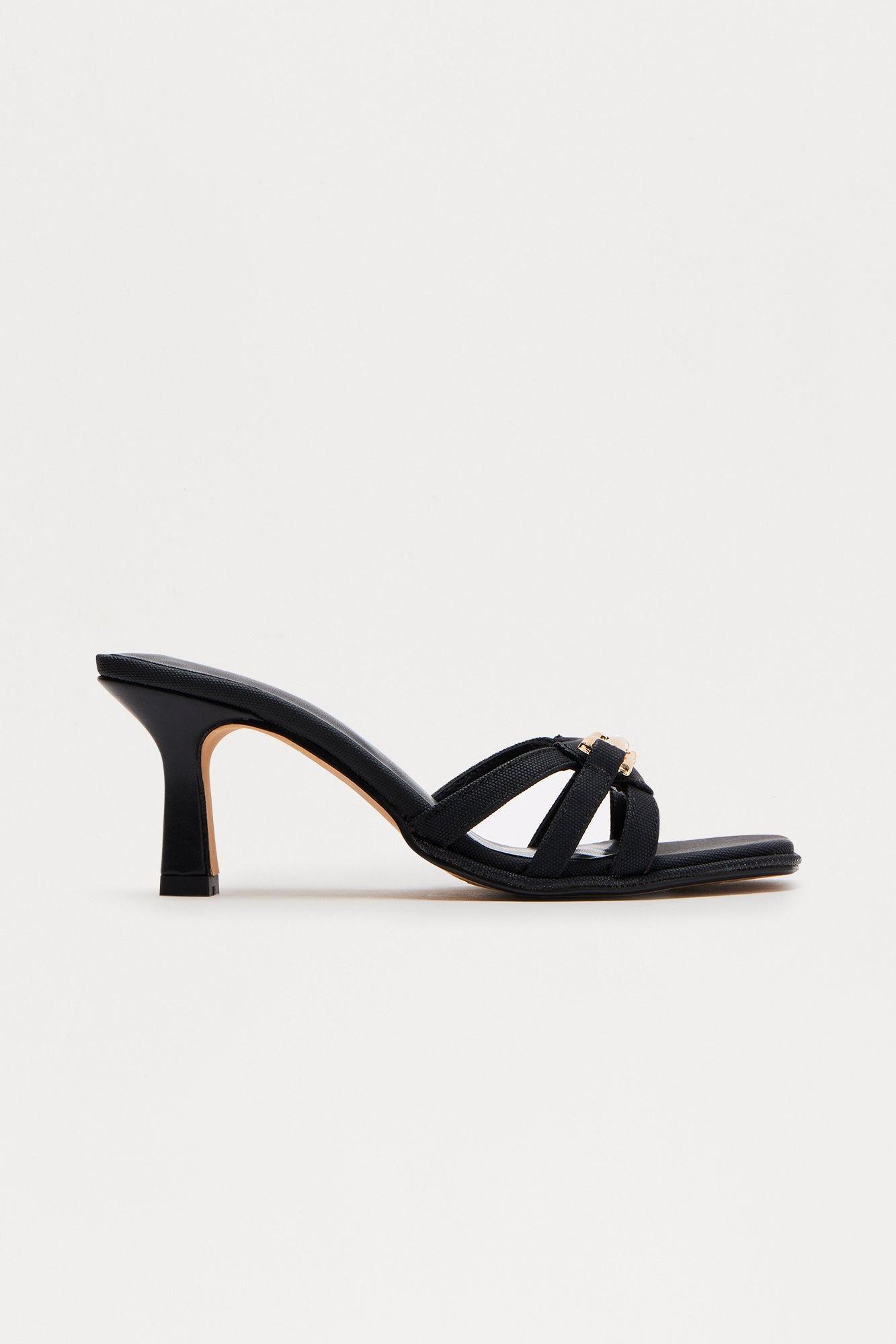 Alesti Hardware Mules - Black Product Image
