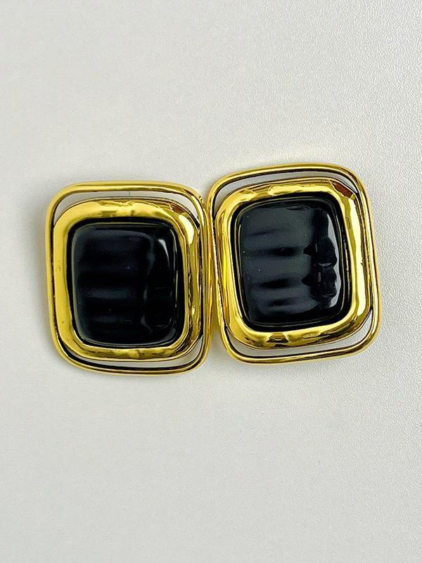 Geometric Shiny Earrings Accessories Product Image
