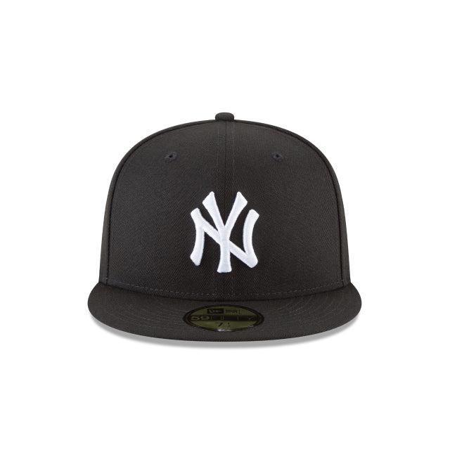 Atlanta Braves Black and White Basic 59FIFTY Fitted Hat Male Product Image