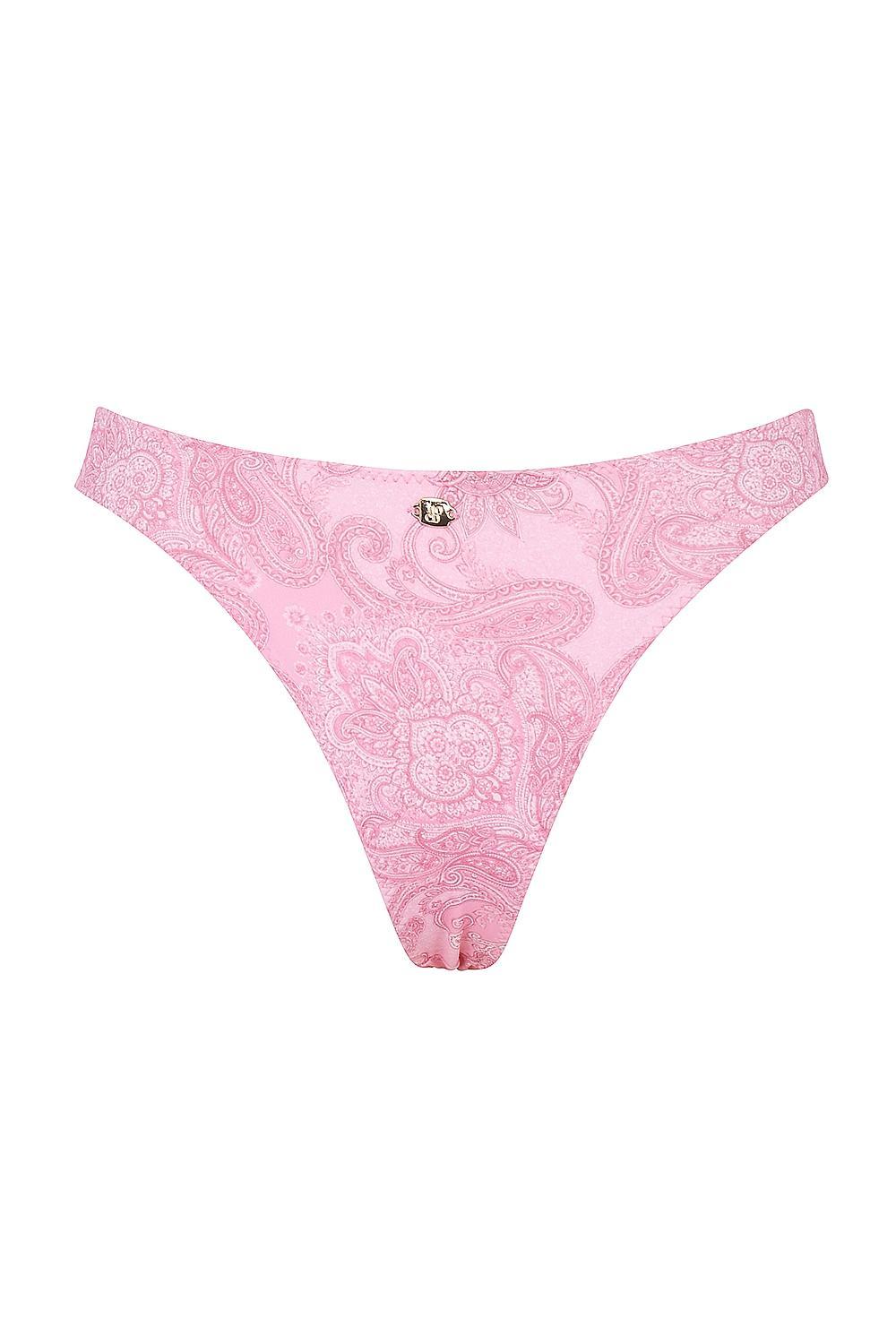 Capri  pink paisley high leg bikini bottom Product Image