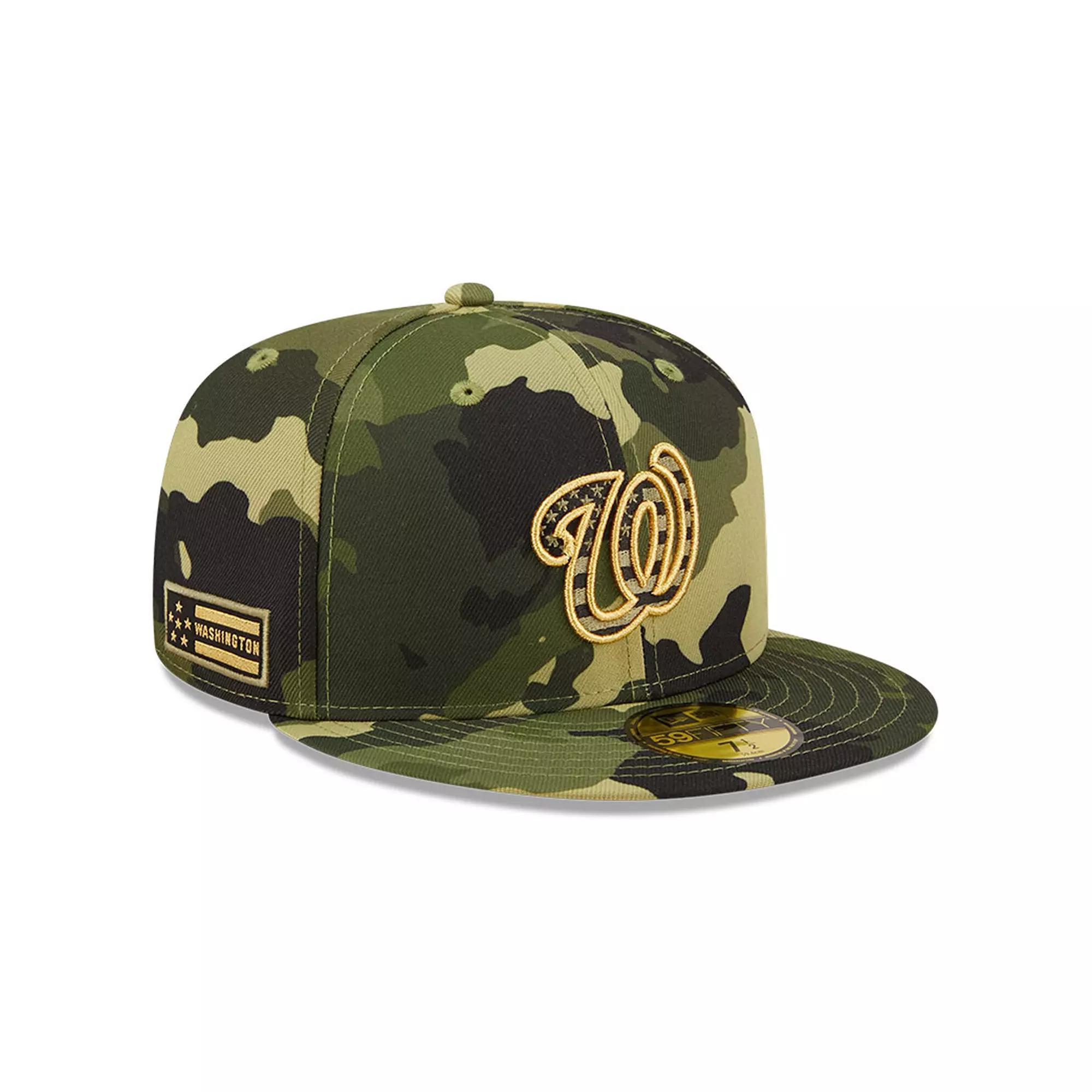 Mens New Era Camo Washington Nationals 2022 Armed Forces Day On-Field 59FIFTY Fitted Hat Product Image