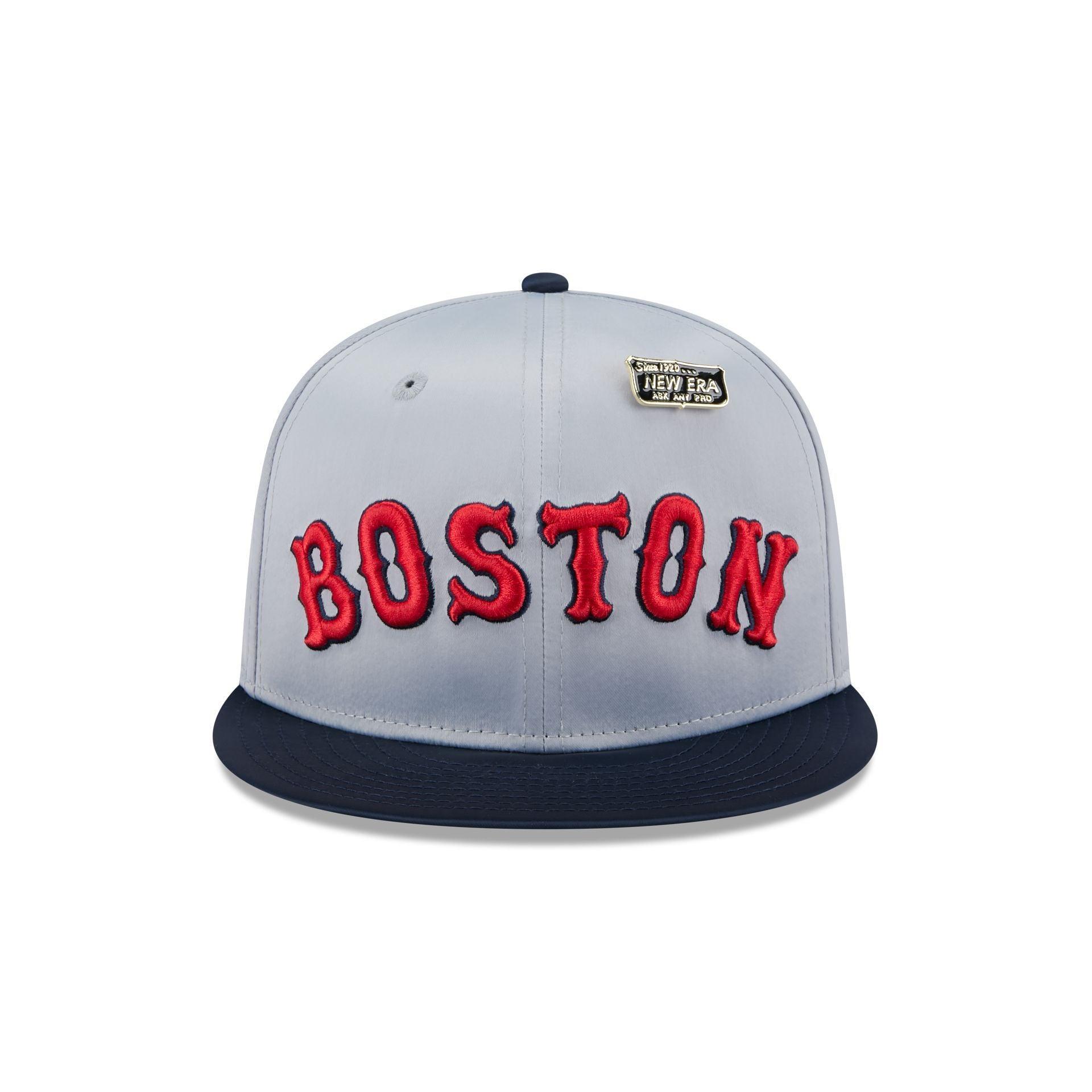 Boston Red Sox Satin Pin 9FIFTY Snapback Hat Male Product Image