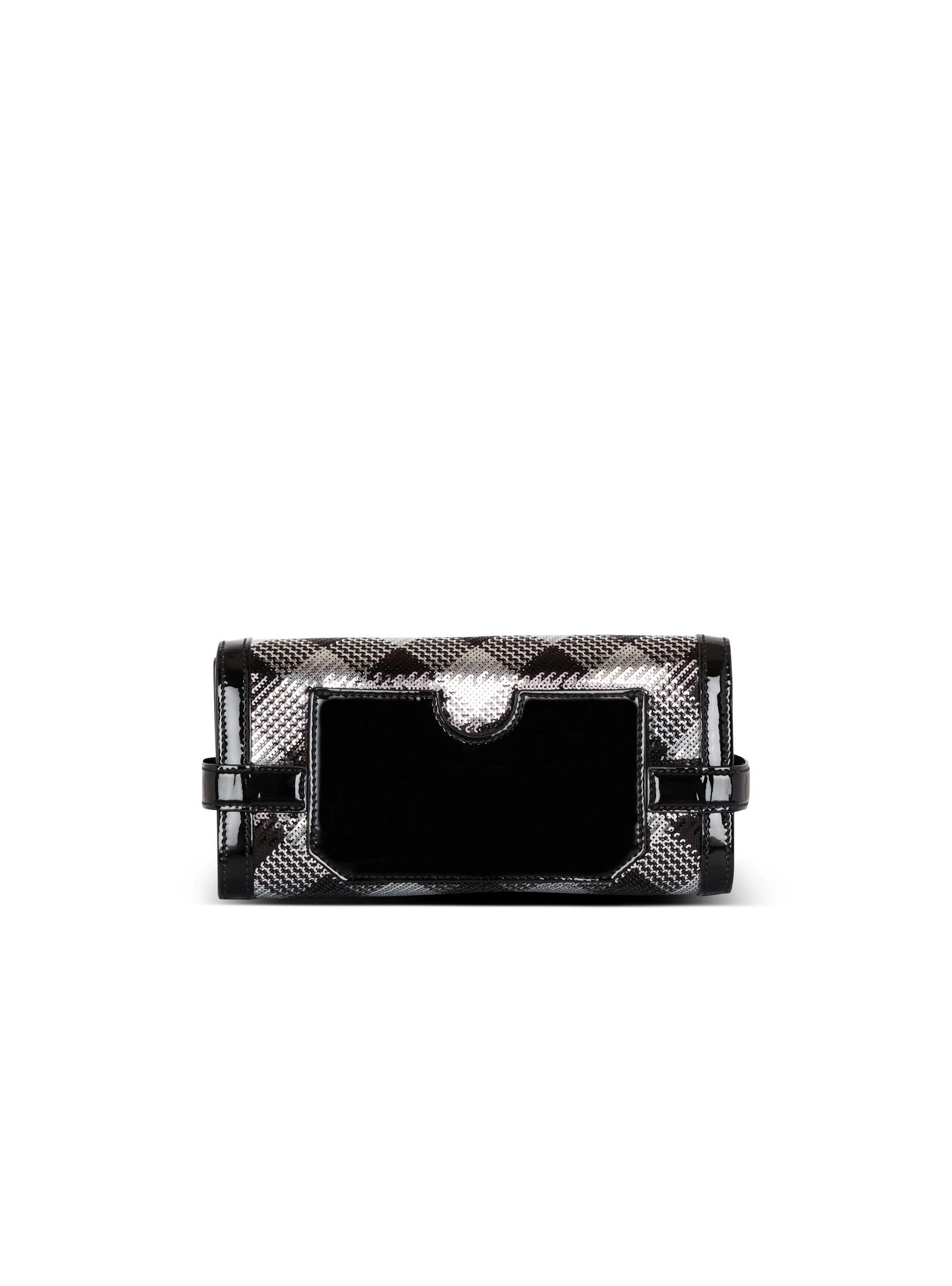 B-Buzz Pouch 23 with gingham sequins and patent leather Product Image