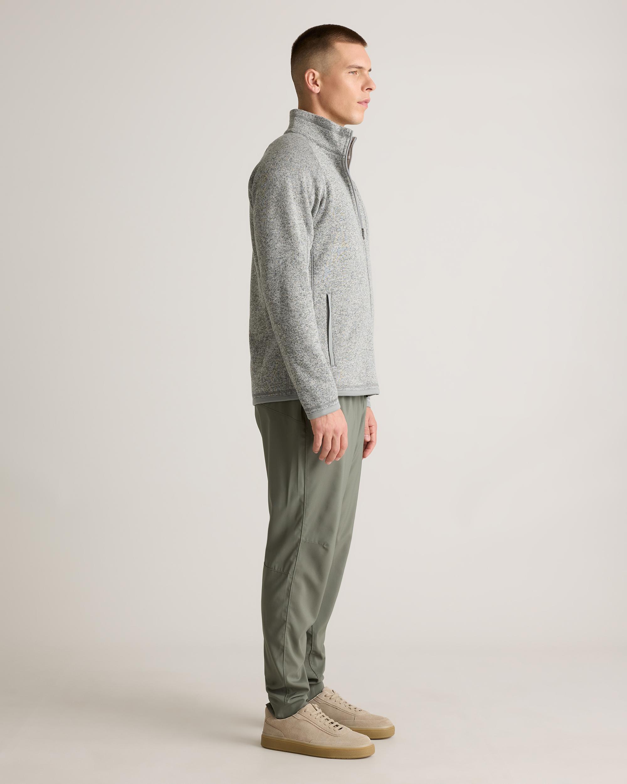 Quince | Men's Sweater-Knit Fleece Full-Zip Jacket Size XL, Recycled Polyester Product Image