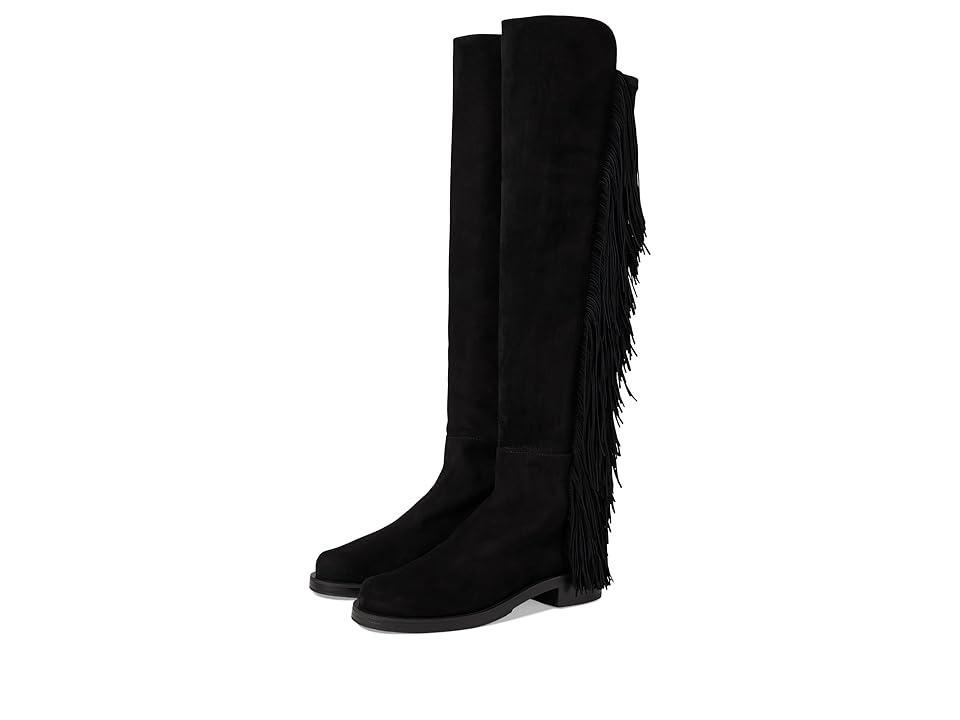 5050 Suede Fringe Over-The-Knee Boots Product Image