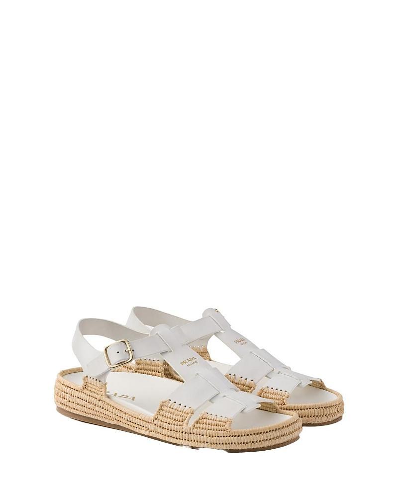 Prada Womens Leather Sandals Product Image