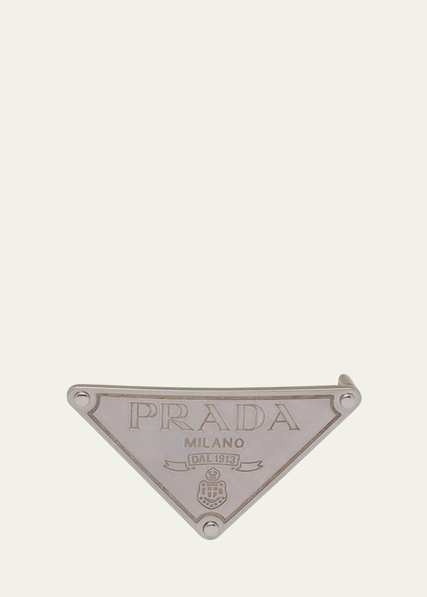 Mens Triangle Logo Metal Belt Buckle Product Image