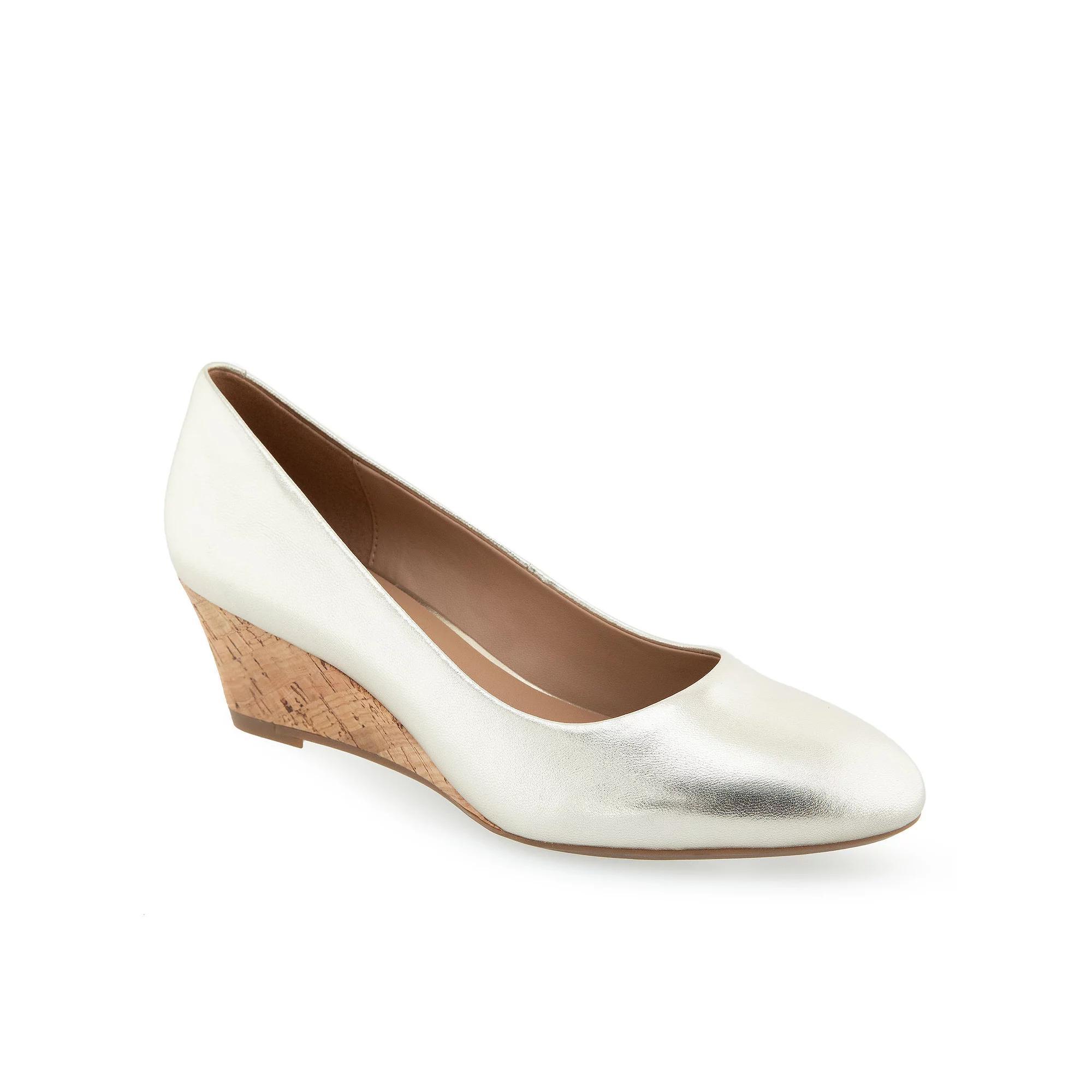 Aerosoles Iris Women's Leather Dress Pumps, Size: 9, Soft Gold Leather Product Image