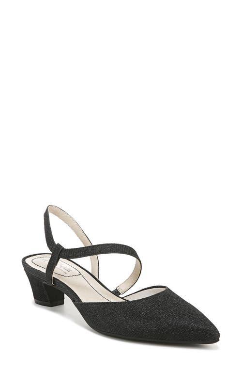 LifeStride Minimalist Women's Slingback Pumps, Size: 11, Black Shimmer Product Image