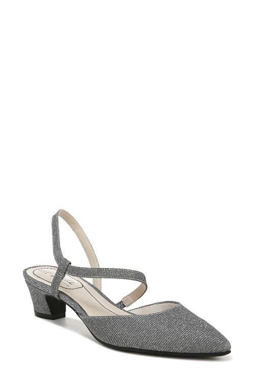 LifeStride Minimalist Women's Slingback Pumps, Size: 9.5, Silver Shimmer Product Image