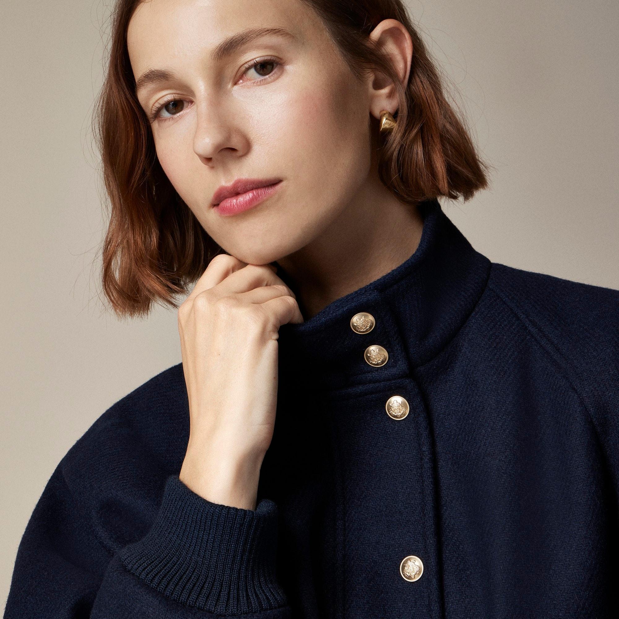 Flight jacket in Italian wool blend Product Image