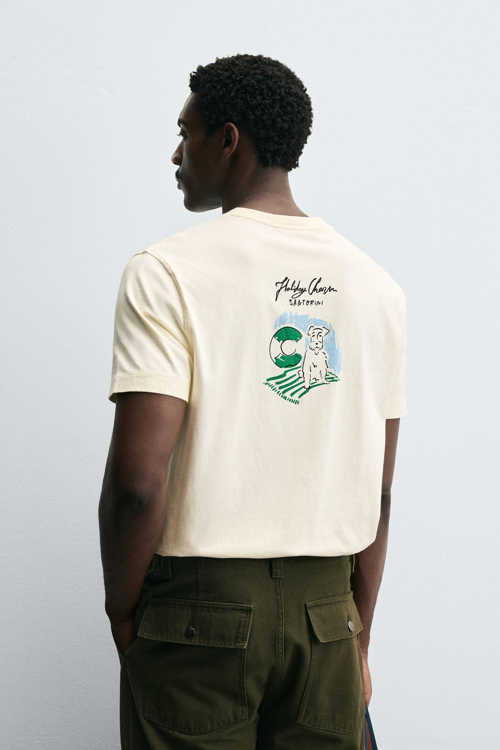 EMBROIDERED TEXT T-SHIRT Product Image