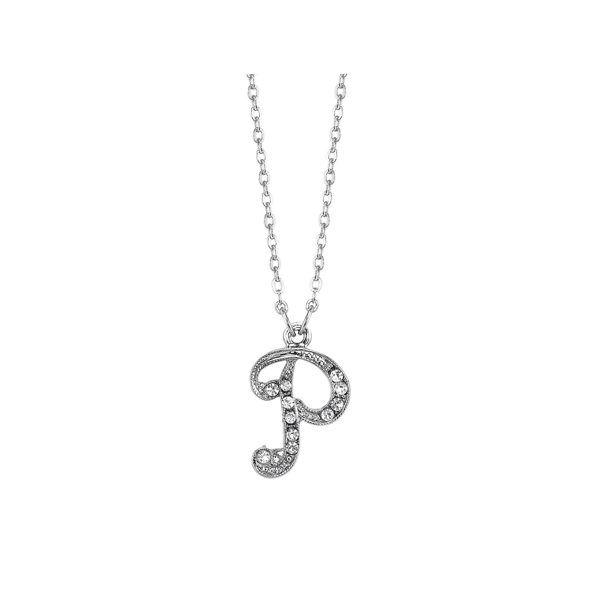 Gemminded Sterling Silver Black Onyx Diamond Accent Pendant Necklace, Womens Silver Tone Product Image