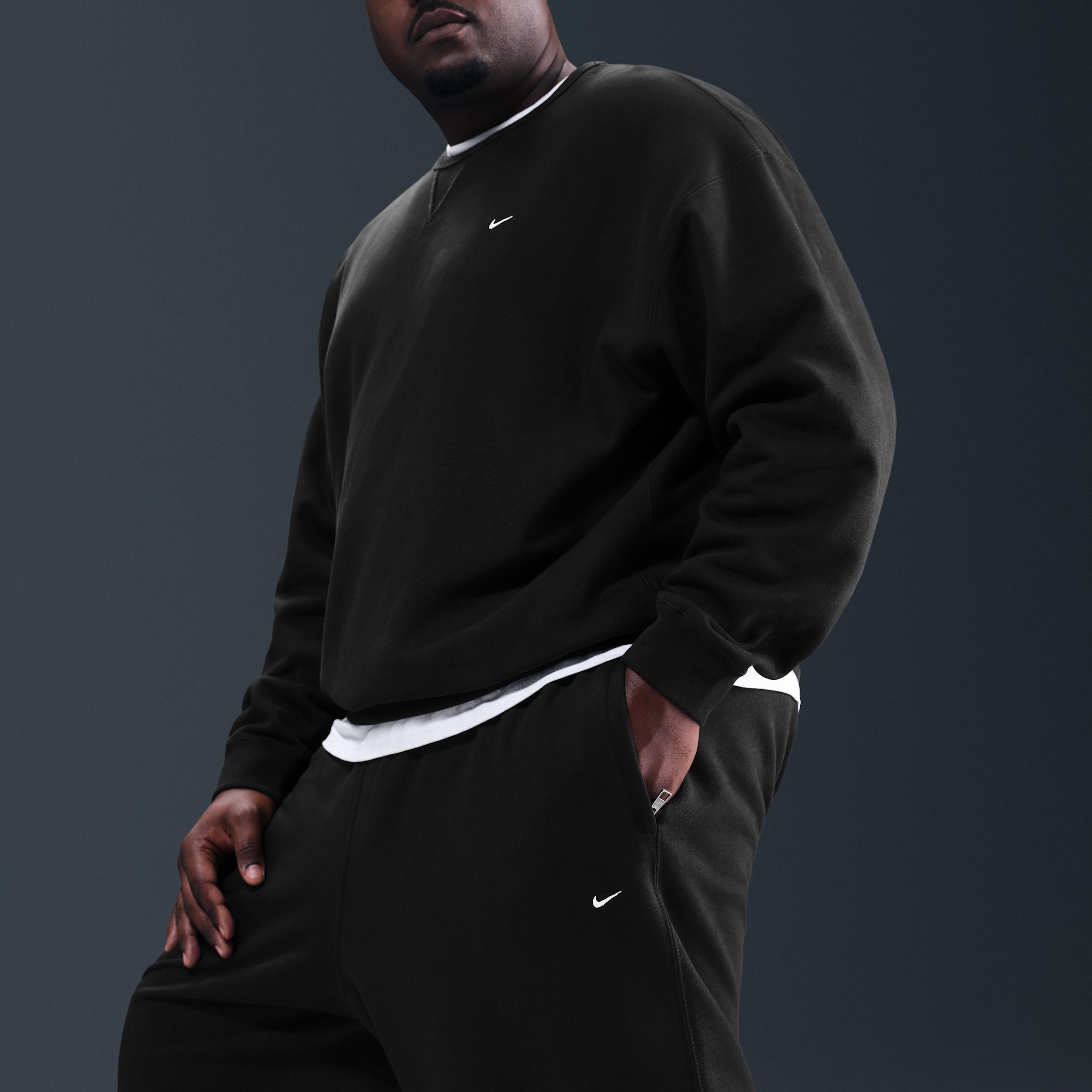 Nike Men's Solo Swoosh Fleece Open-Hem Pants Product Image