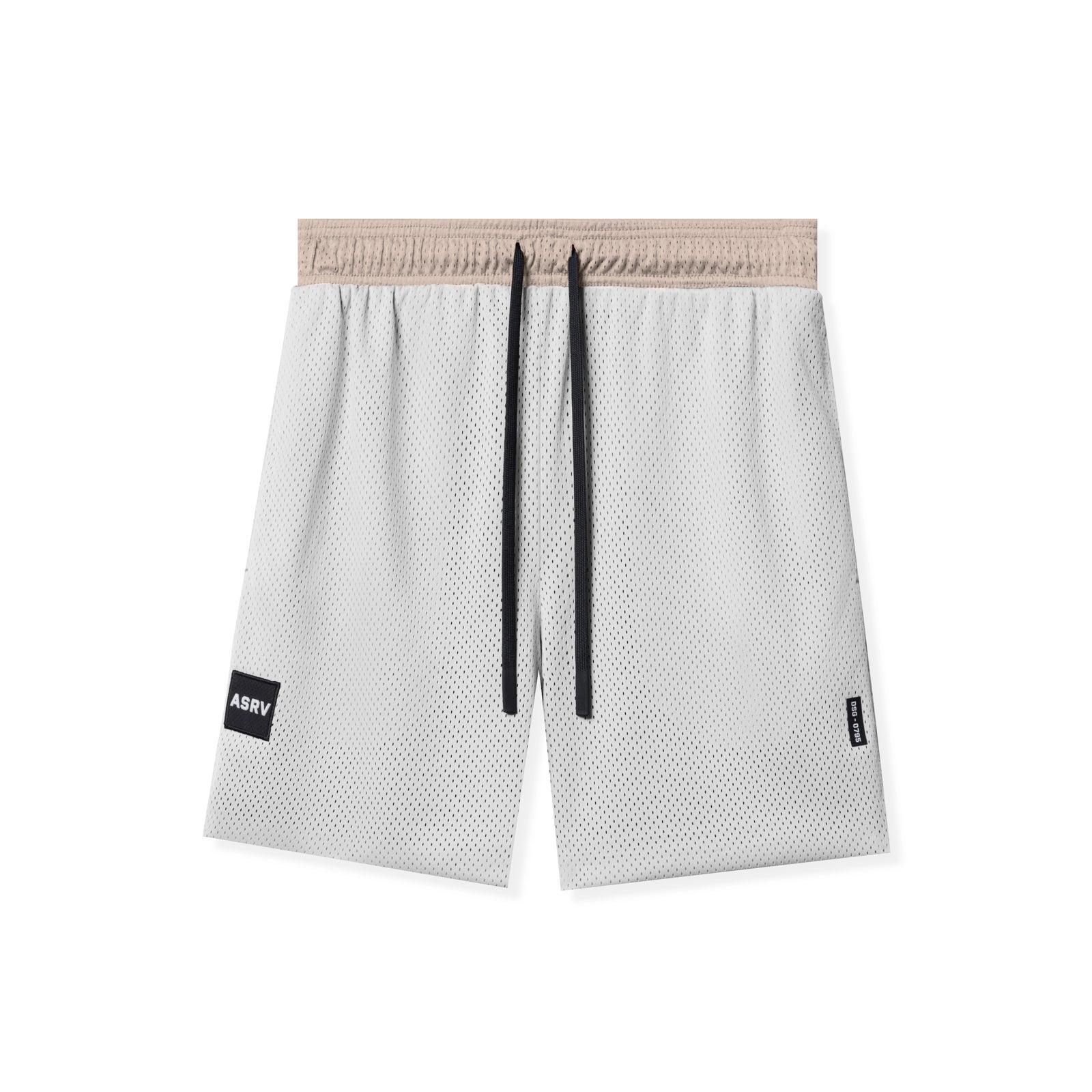 0795. SilverPlus™ Mesh Reversible Short  - Beige/White Product Image