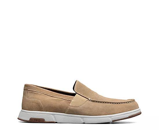 Nunn Bush® Luca Men's Suede Moc Toe Venetian Slip-On Shoes, Size: 8.5, Grey Product Image