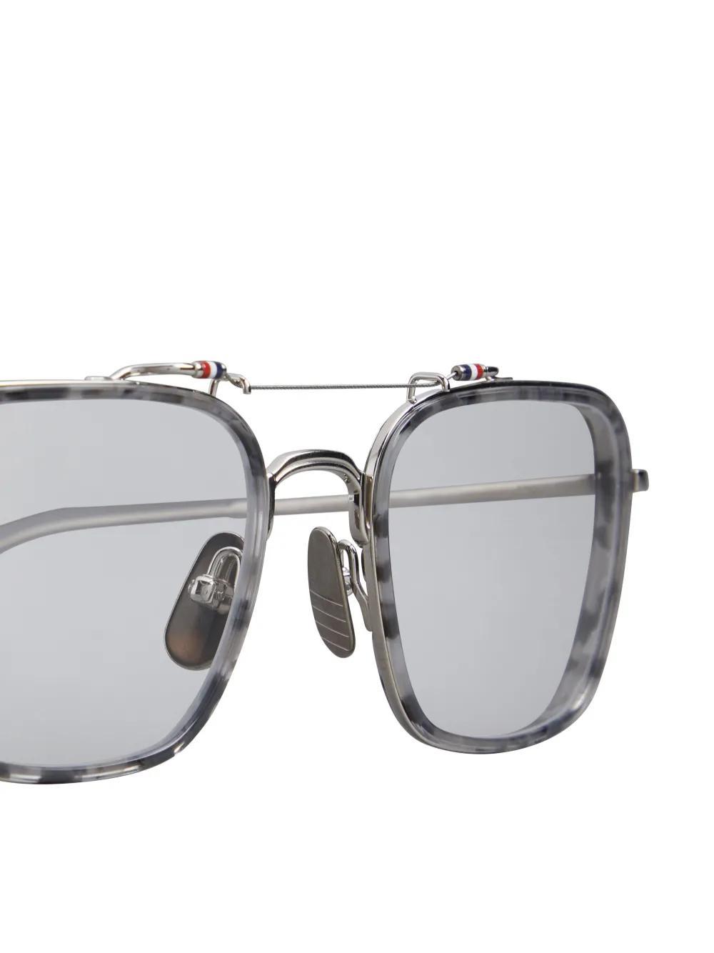 tortoiseshell rectangular-frame glasses Product Image