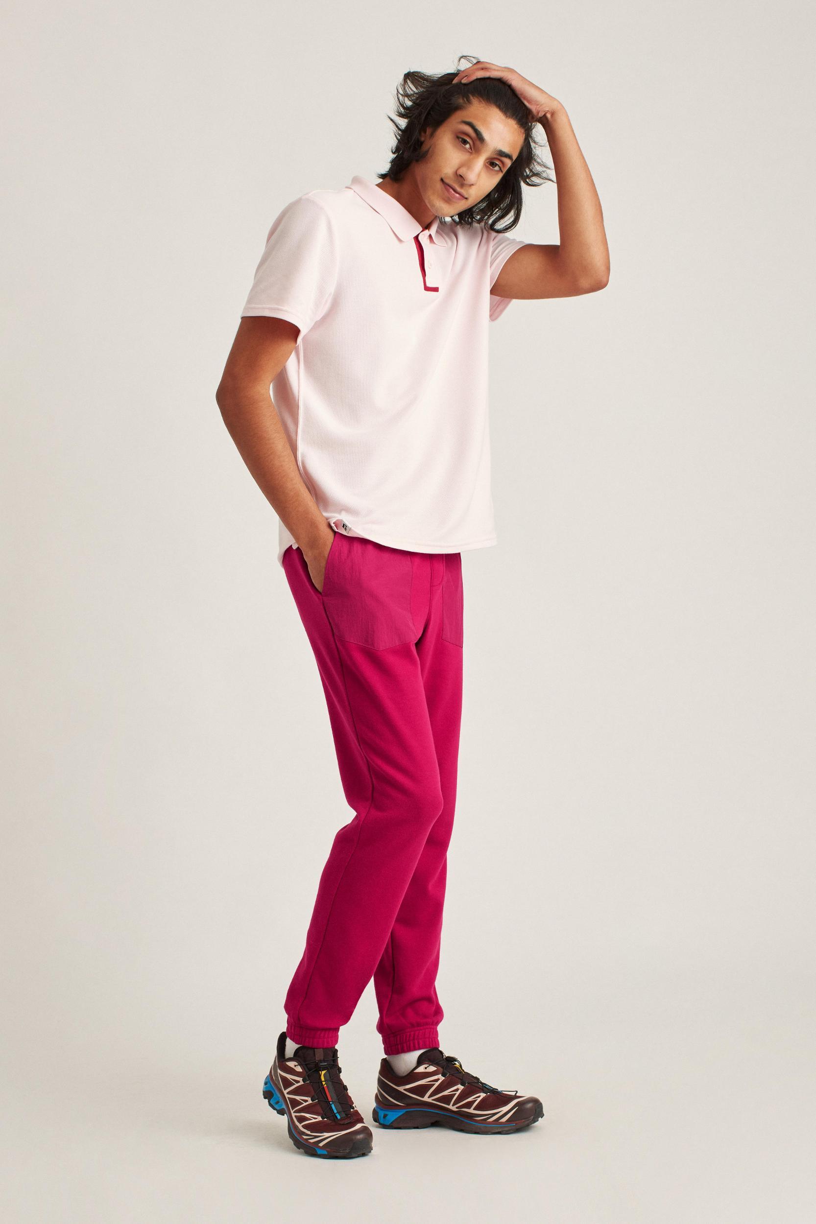 French Terry Mixed Media Jogger Product Image