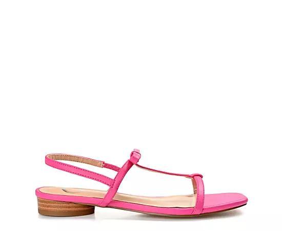 Journee Zaidda Women's T-Strap Sandals, Size: 6, Pink Product Image