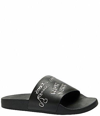 COACH Mens Sketch Print Pool Slides Product Image