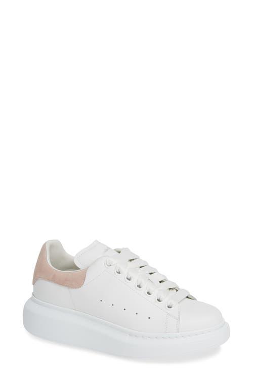 McQueen Womens Oversized Suede Heel Detail Sneakers Product Image