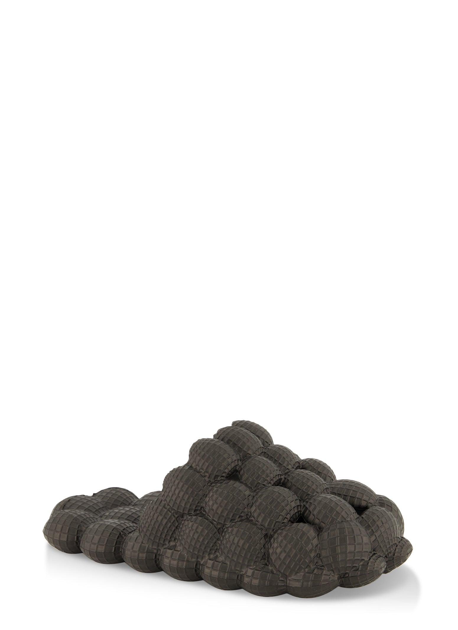 Womens Girls Solid Bubble Slides Product Image