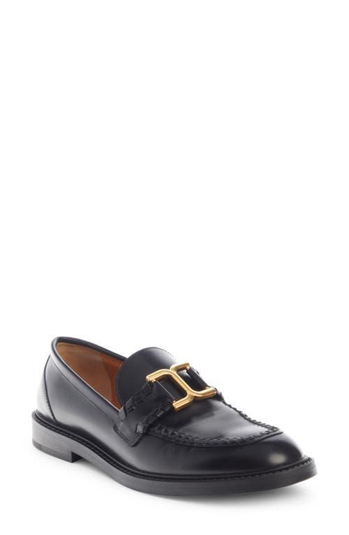 Womens Marcie Logo Buckle Leather Loafers Product Image