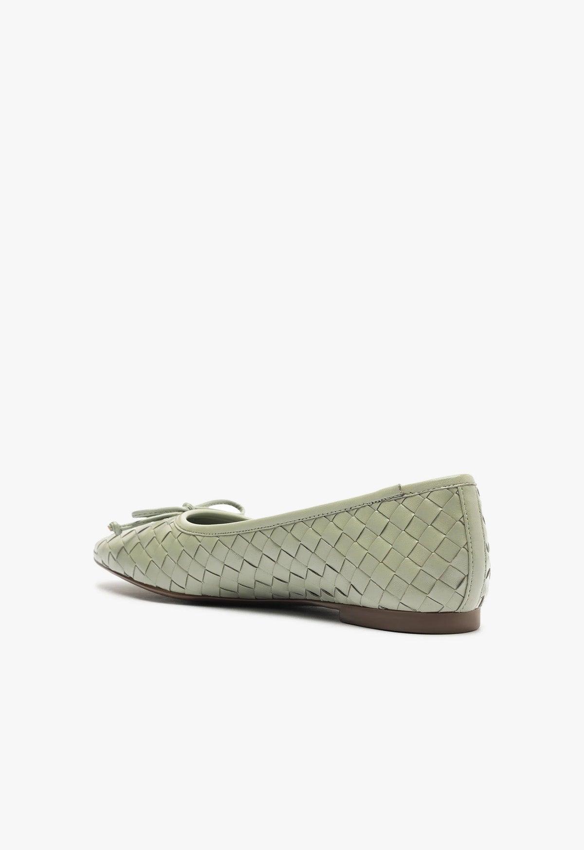 Arissa Woven Leather Flat Product Image