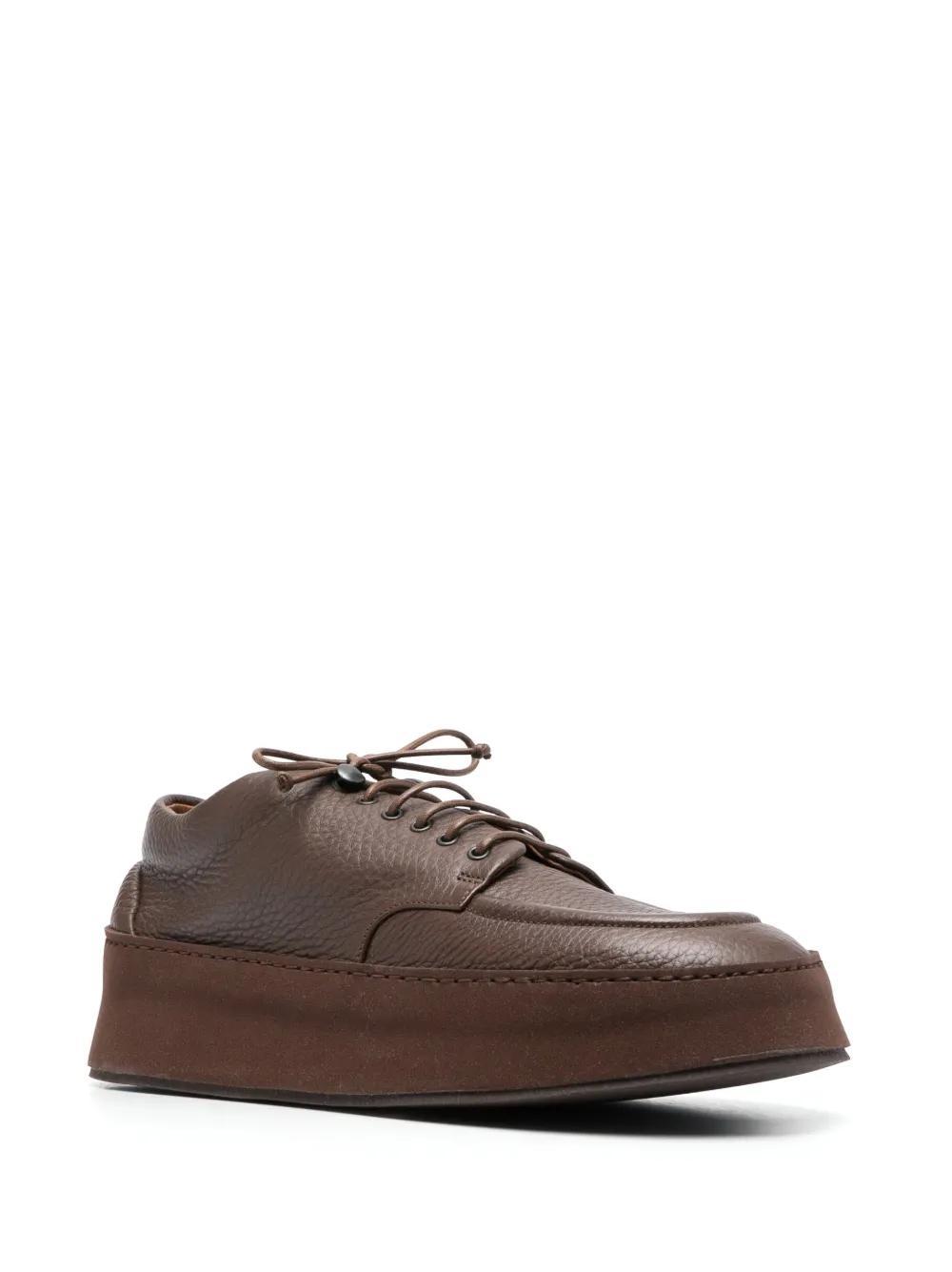lace-up leather derby shoes Product Image