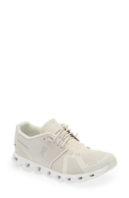 On Womens On Cloud 5 - Womens Running Shoes White/Pearl Product Image