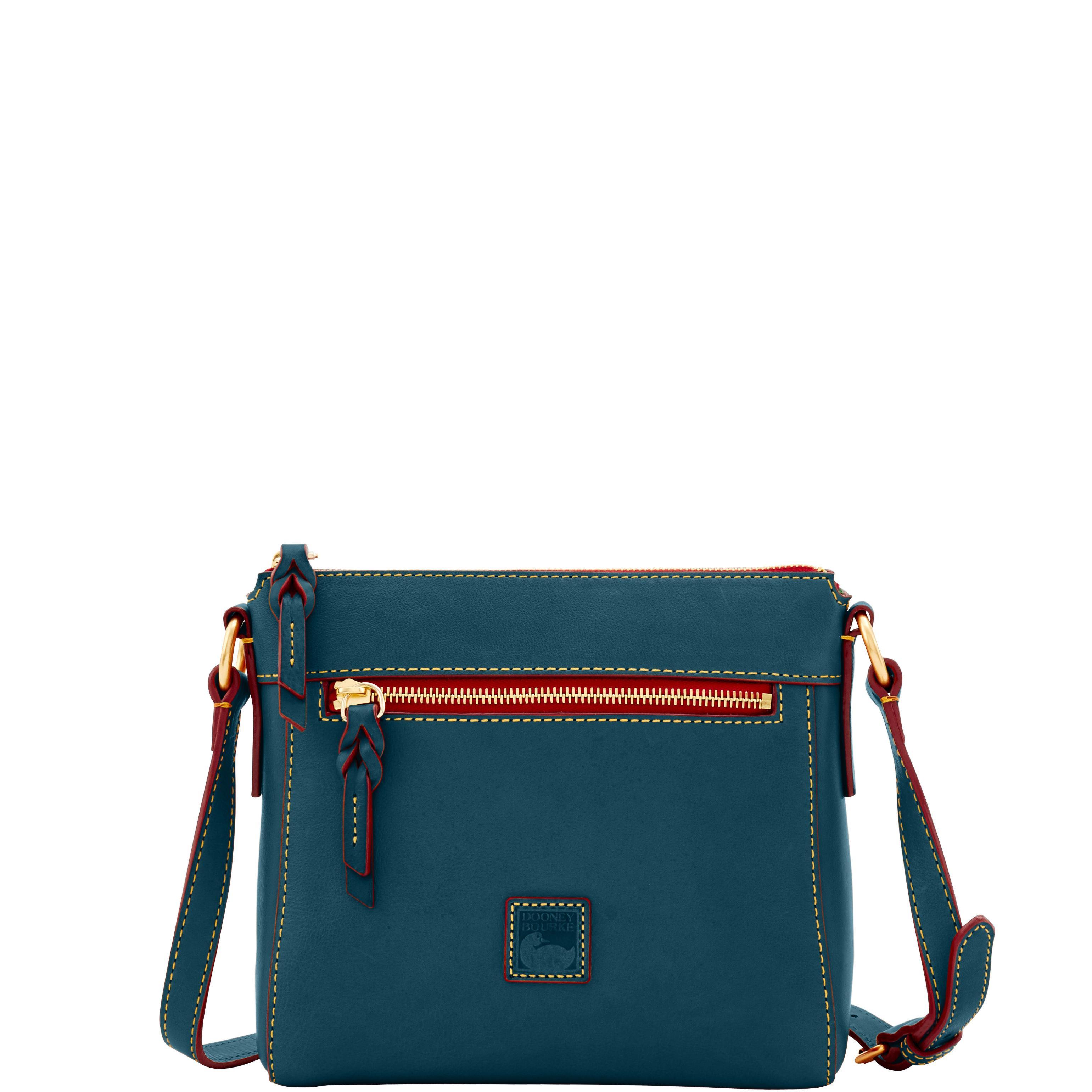 Dooney & Bourke Womens Florentine Allison Crossbody Leather Shoulder Bag in Red Product Image