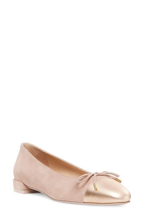 Sleek Bicolor Bow Ballerina Flats Product Image