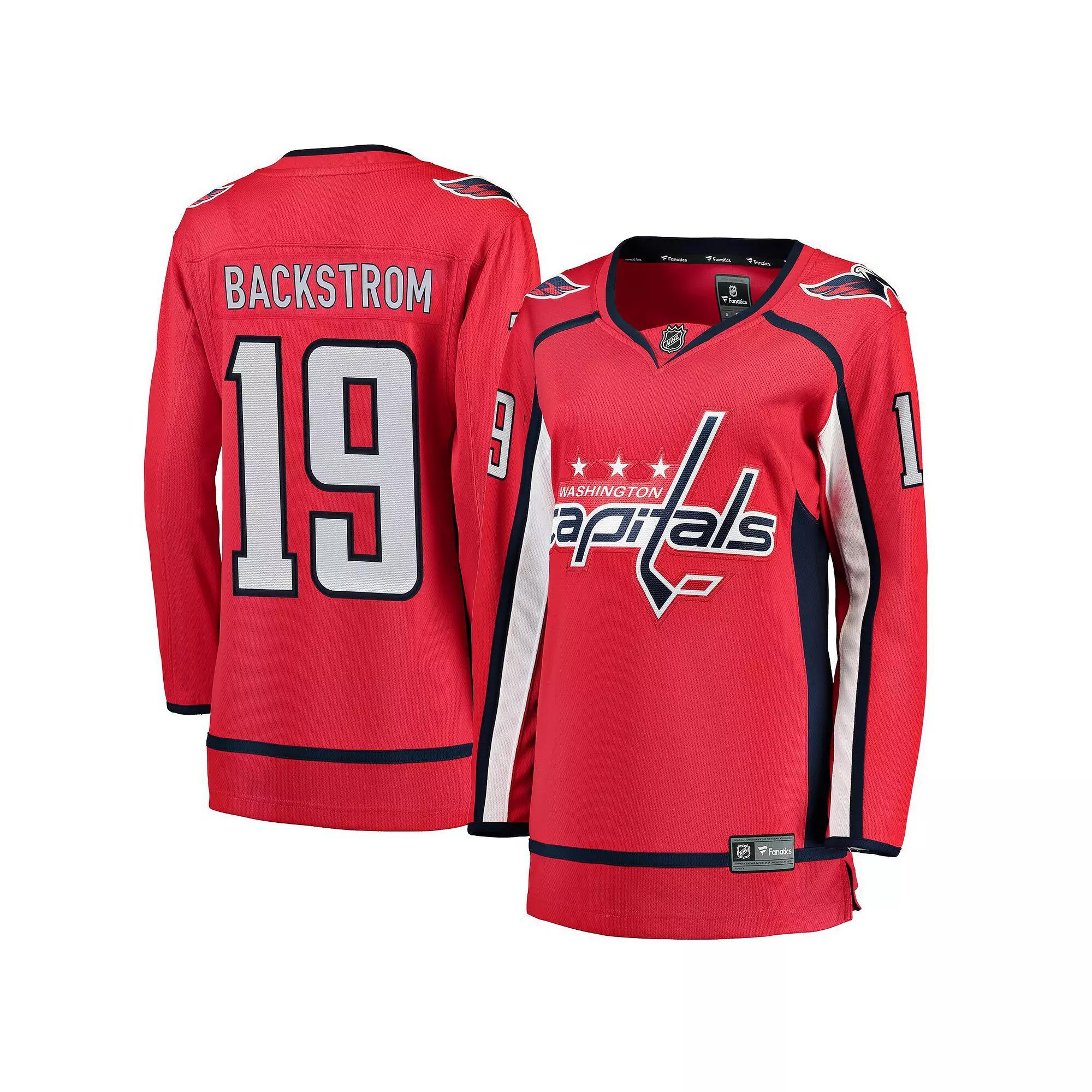Women's Fanatics Branded Nicklas Backstrom Red Home Breakaway Player Jersey, Size: Medium Product Image