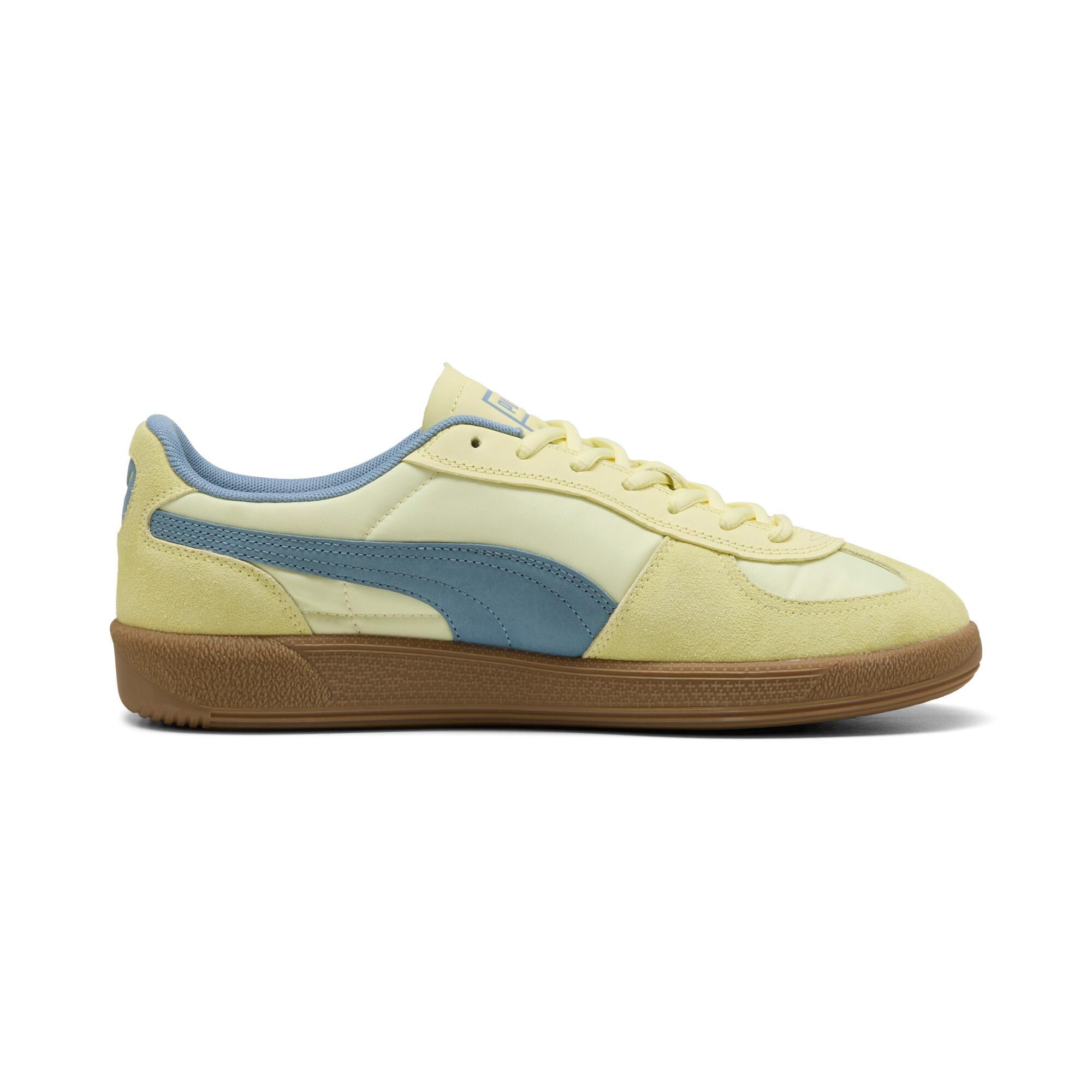 PUMA Palermo Pop Unisex Shoes in Gold Moon/Cool Blue Product Image