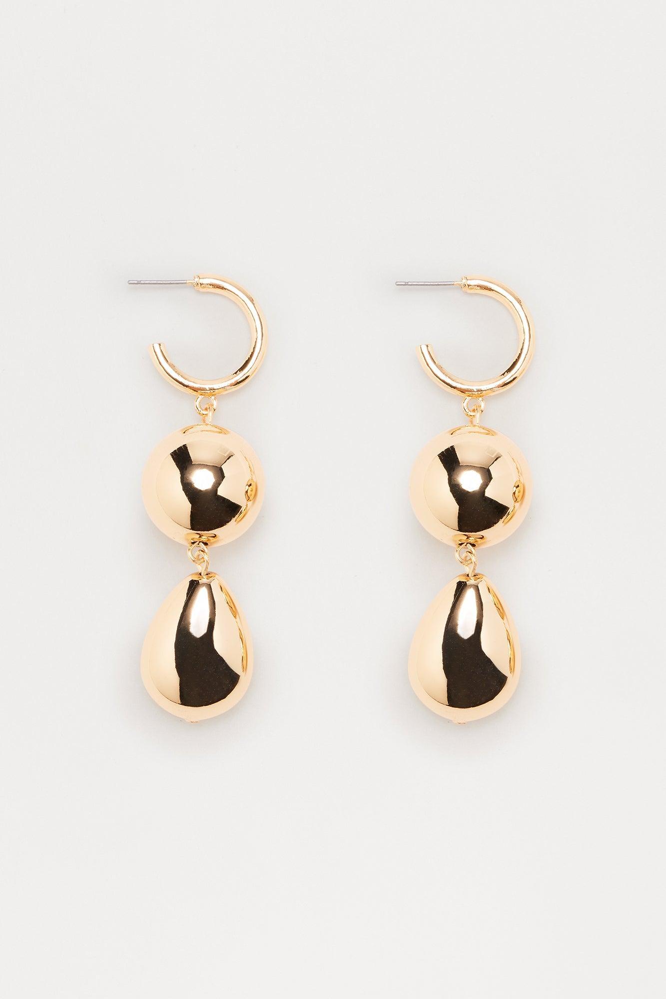While The Night Is Young Earrings - Gold Female Product Image